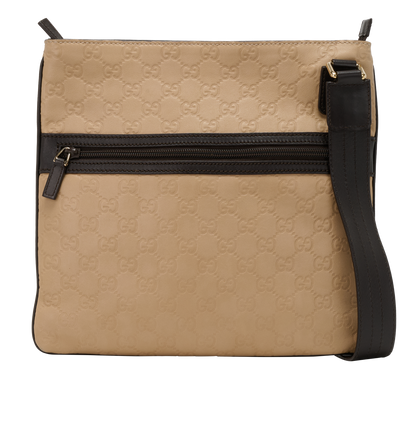Guccissima Flat Messenger, &pound;250, Handbags, Beige, Leather, Front view